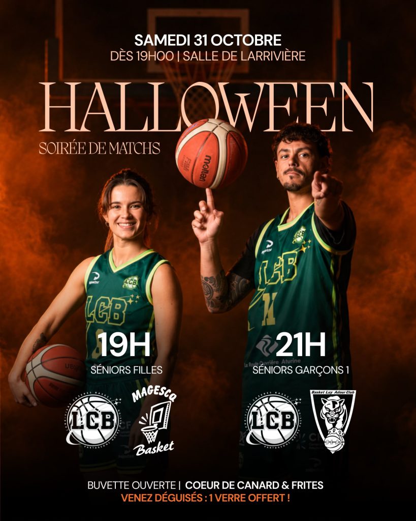 Soirée halloween au club larrivière cazères basket